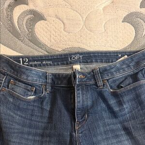 LOFT Classic Blue Skinny Jeans